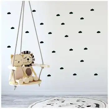Bulut Şeklinde Sticker - Çocuk Odası Sticker - 102 adet