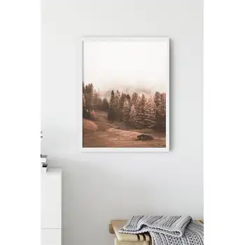 Dağ Evi Poster Tablo