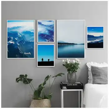 Dağlık Poster Tablo Seti