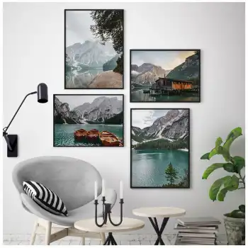 Göl Evi 4’lü Poster Tablo Seti