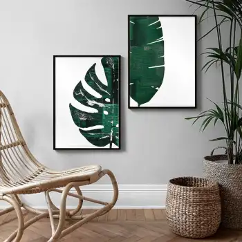 Green Leaf 2’li Poster Tablo Seti