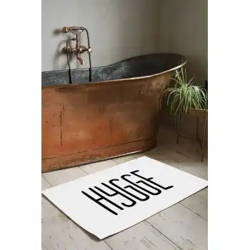 HYGGE Beyaz Banyo Paspası