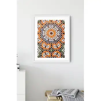 Kahverengi Desen Poster Tablo