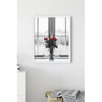 Kırmızı Gül Poster Tablo