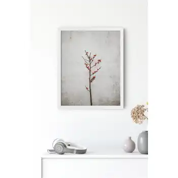 Kırmızı Tomurcuk Poster Tablo