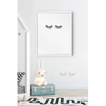 Kirpik Desenli Çocuk Odası Poster Tablo
