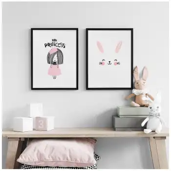 Little Princess Çocuk Odası Poster Tablo Seti