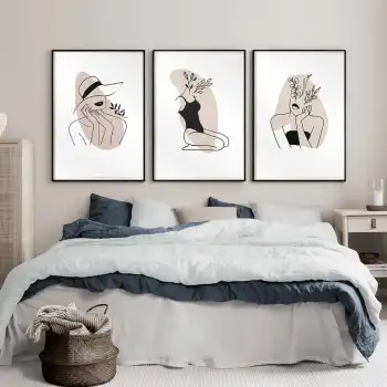 Mademoiselle 3’lü Poster Tablo Seti