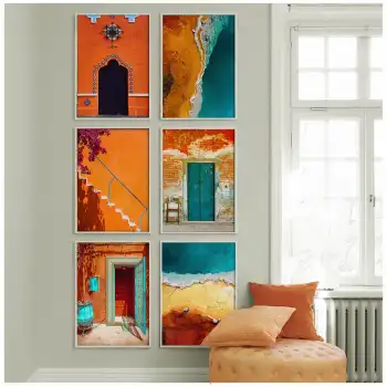 Marakeş 6’lı Poster Tablo Seti