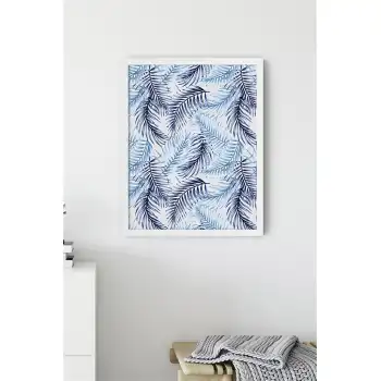 Mavi Çam Yaprakları Poster Tablo
