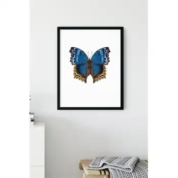 Mavi Kelebek No:10 Poster Tablo