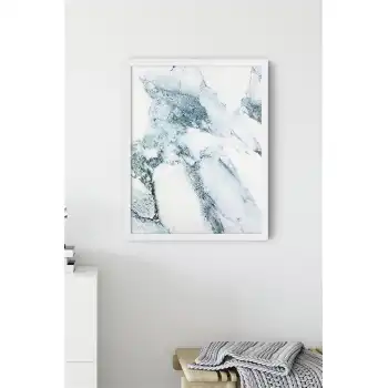 Mavi Mermer Poster Tablo