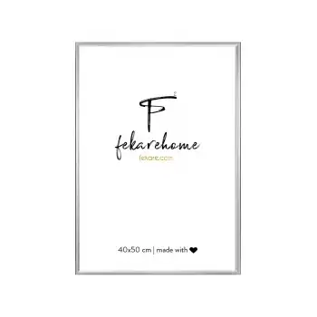 Metal Gri Çerçeve (40x50 cm)