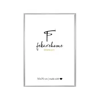Metal Gri Çerçeve (50x70 cm)