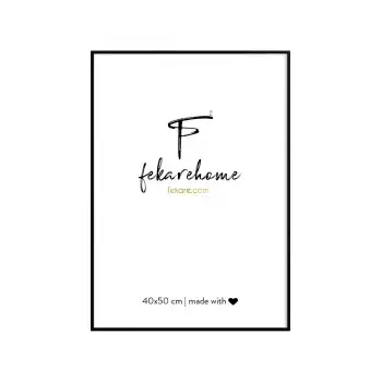 Metal Siyah Çerçeve (40x50 cm)
