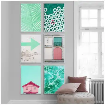 Mint Fotoğraflar Poster Tablo Seti