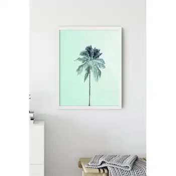 Mint Palmiye Poster Tablo