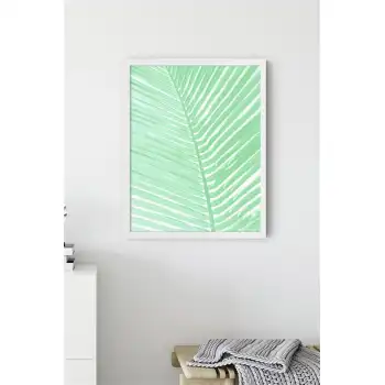 Mint Palmiye Yaprağı Poster Tablo