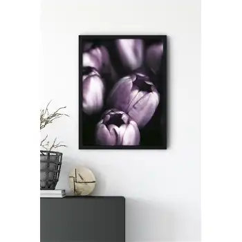 Mor Çiçek No:1 Poster Tablo