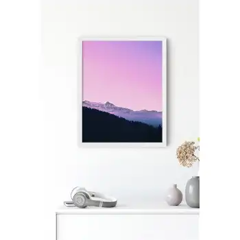 Mor Manzara Poster Tablo