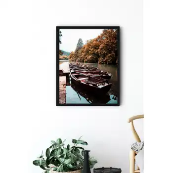 Nehirdeki Kayıklar Poster Tablo