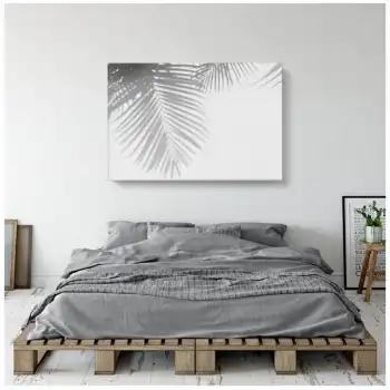 Palmiye Gölgesi Kanvas Tablo