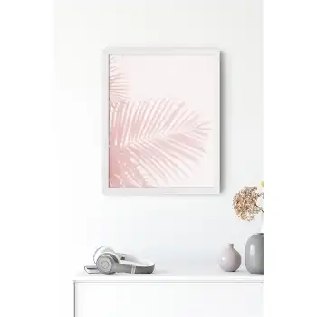 Pembe Palmiye Gölgesi Poster Tablo