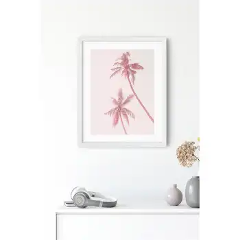Pembe Palmiye Poster Tablo