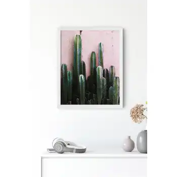 Pembe Yeşil Botanik No:1 Poster Tablo