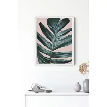 Pembe Yeşil Botanik No:7 Poster Tablo