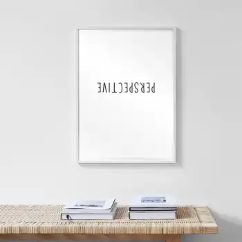 Perspective Motto Poster Tablo