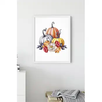 Renkli Balkabakları Poster Tablo
