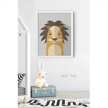Renkli Hayvan Çocuk Odası Poster Tablo No:4