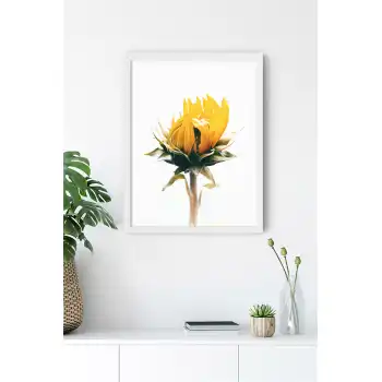 Sarı Çiçek Poster Tablo