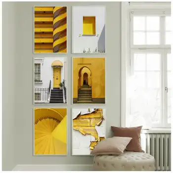 Sarı Fotoğraflar 6’lı Poster Tablo Seti