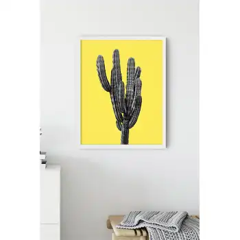 Sarı Kaktüs No:2 Poster Tablo
