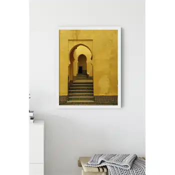 Sarı Marakeş Poster Tablo
