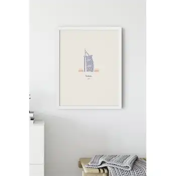 Şehir Simgeleri Dubai UAE Poster Tablo