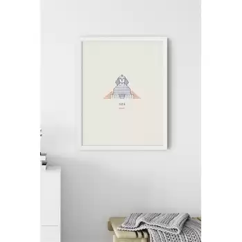 Şehir Simgeleri Giza Egypt Poster Tablo