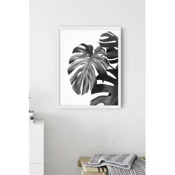 Siyah Beyaz Deve Tabanı Poster Tablo