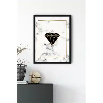 Siyah Gold No:1 Poster Tablo