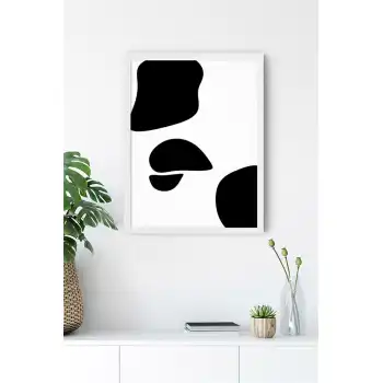 Siyah Şekiller Poster Tablo
