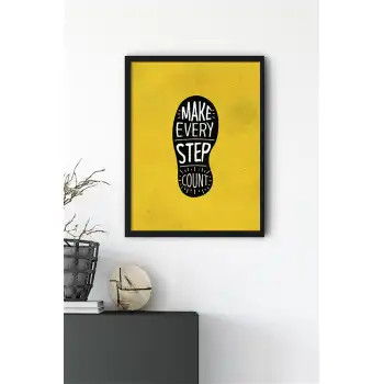 Step Motto Poster Tablo