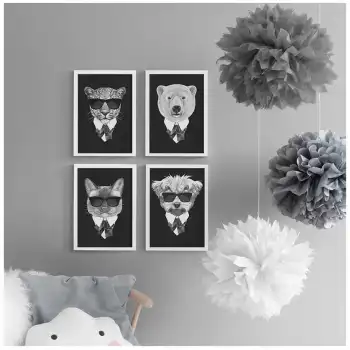 Suit Çocuk Odası Poster Tablo Seti