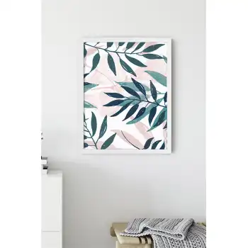 Suluboya İnce Yapraklar Poster Tablo