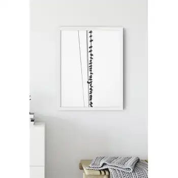 Teldeki Kuşlar Poster Tablo