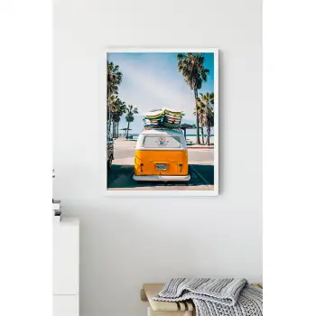 Turuncu Vosvos Poster Tablo