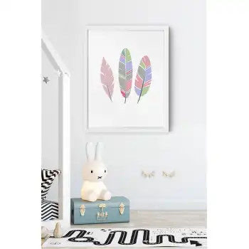 Tüy Desenli Çocuk Odası Poster Tablo