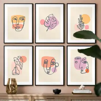 Varius Faces 6’lı Poster Tablo Seti