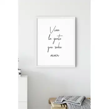 Viva La Gente Motto Poster Tablo